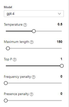 OpenAI Parameters